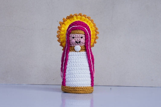 Virgen tejida chica - PAQUETE 10 PIEZAS